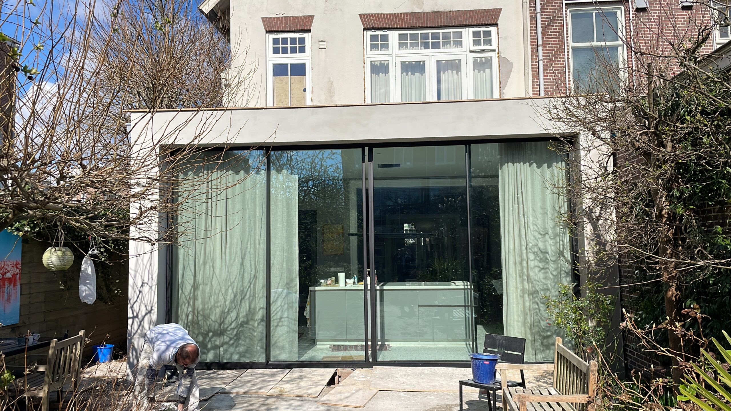 Stucwerk buitengevel Stukadoor buitengevel Haarlem Amsterdam pleisterwerk